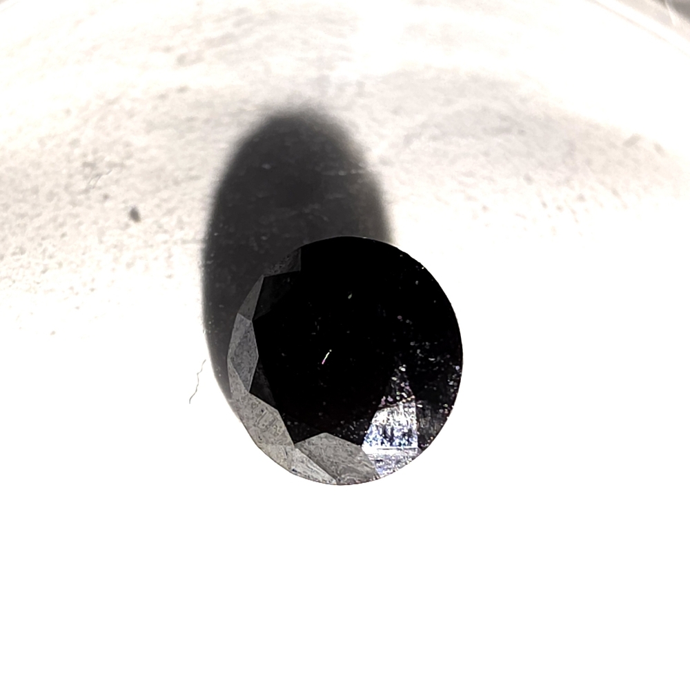 1ct Loose Black Moissanite Gemstone for Custom Jewelry